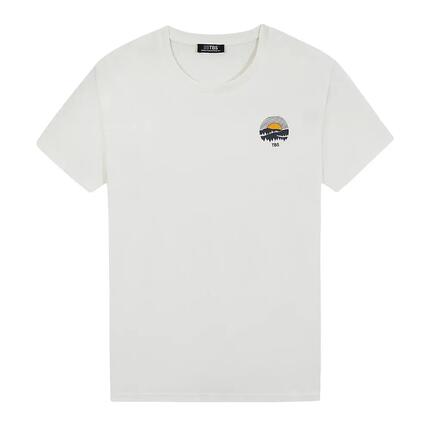 T-Shirt Blanc Homme TBS LOGGY