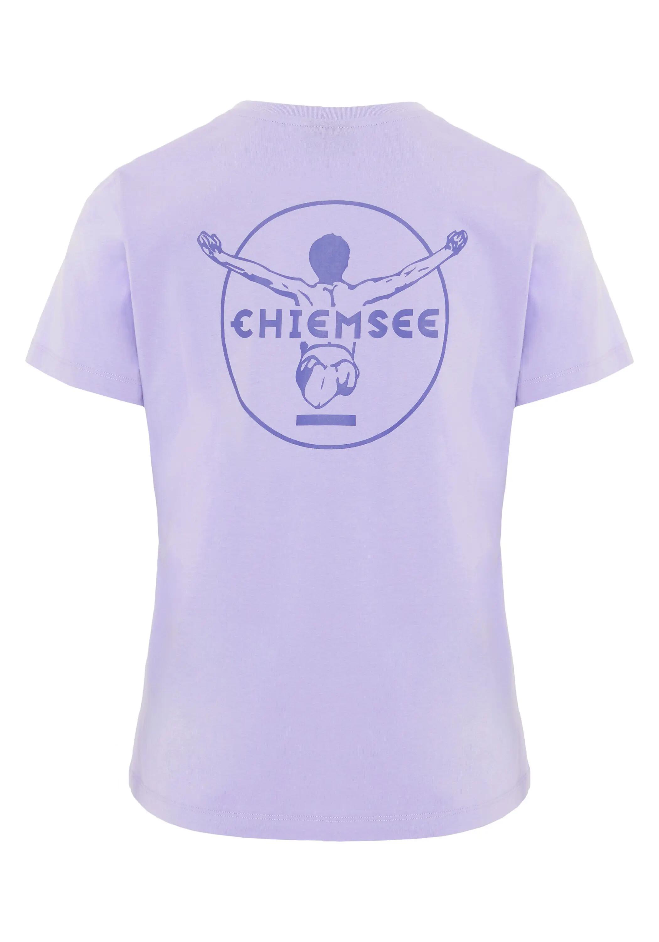 T-Shirt mit tonalem Stick & Print 2/7