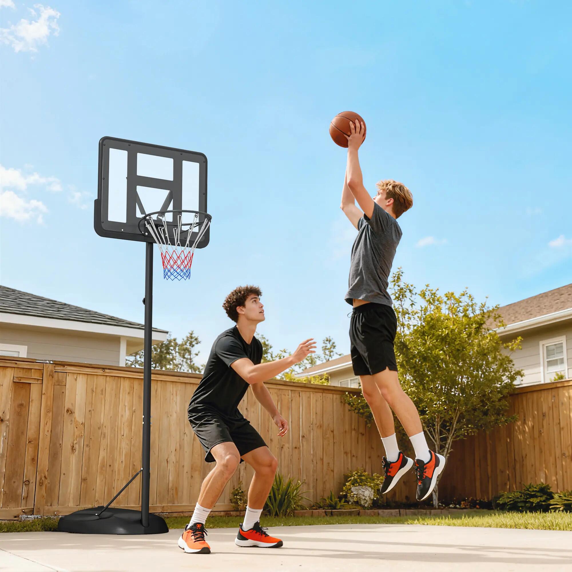 Canasta de Baloncesto infantil HOMCOM con soporte ajustable de 167.2-228 cm 4/8