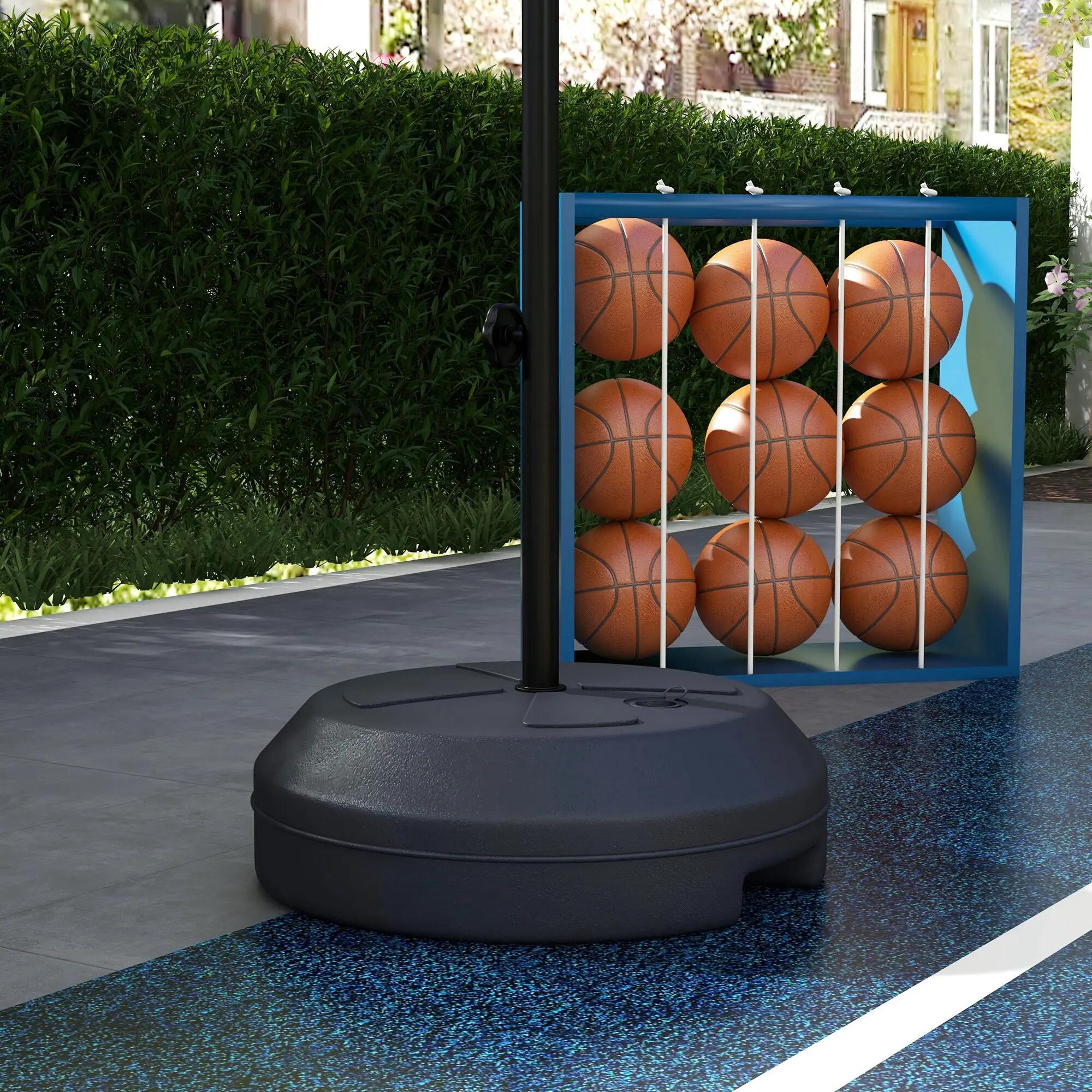 Canasta de Baloncesto infantil HOMCOM con soporte ajustable de 97.5-148 cm 5/7