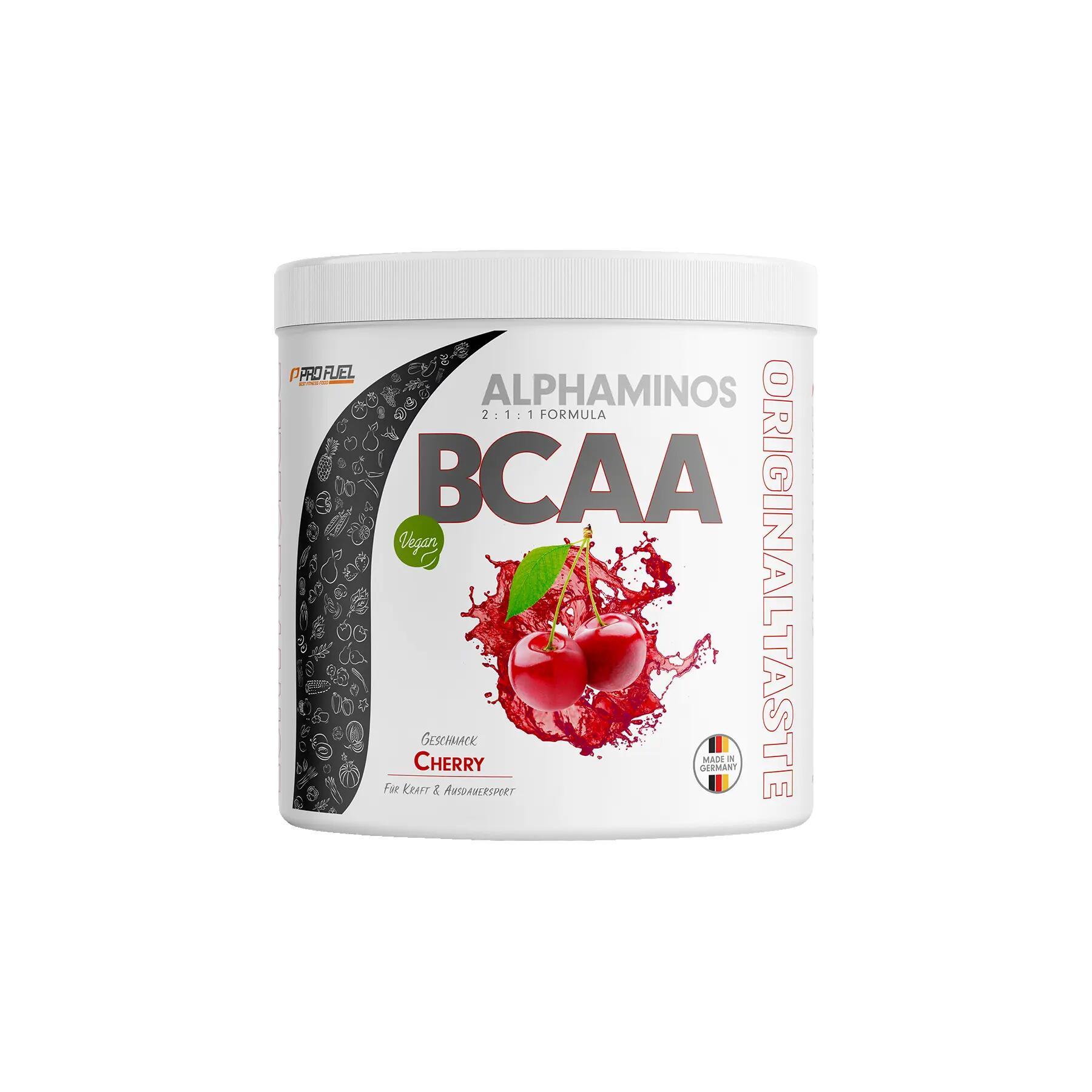 PROFUEL Alphaminos BCAA Powder, Vegan, 2:1:1, Cherry, 300 g 2/2