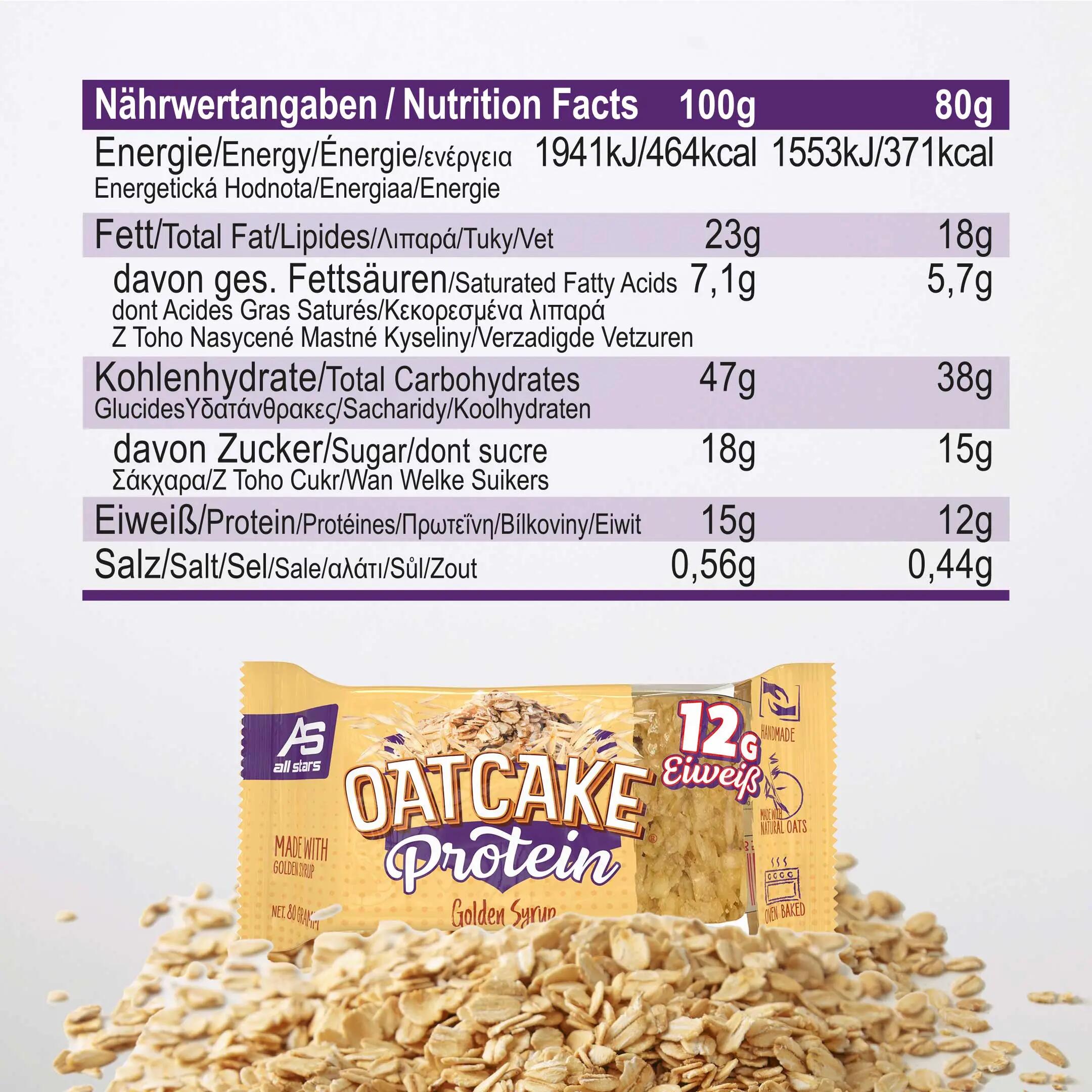 Barrette proteiche - Fitness - OatCake - Golden Syrup, 12 pz 2/6