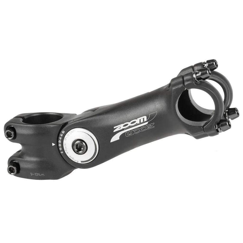 MTB Ahead stem 1 1/8 inch, 25.4 mm clamp, 60 degree adjustable, 125 mm
