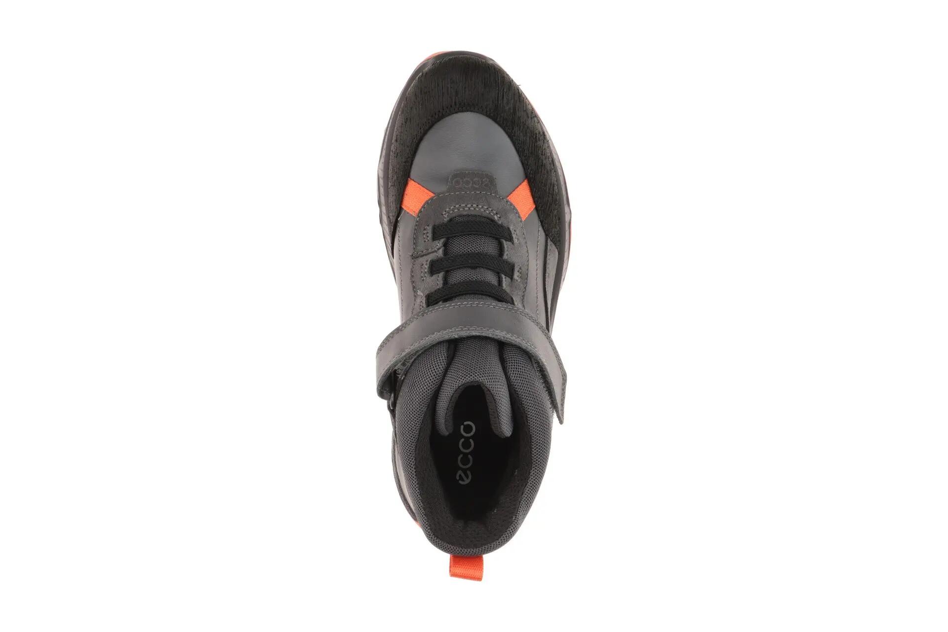 Ecco Receptor Teen Schuhe Mid Cut grau orange Waterproof 724753 6/7