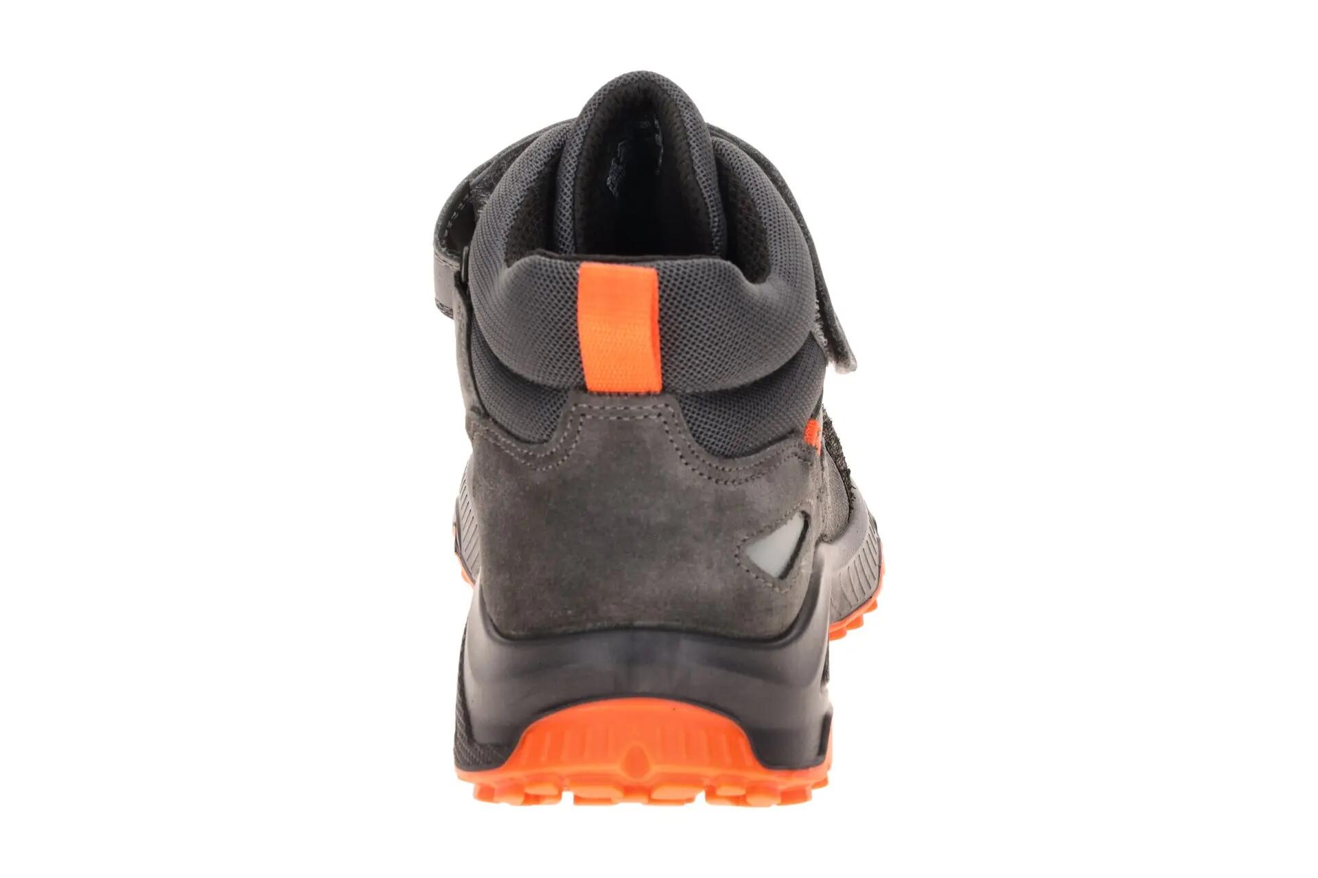 Ecco Receptor Teen Schuhe Mid Cut grau orange Waterproof 724753 5/7
