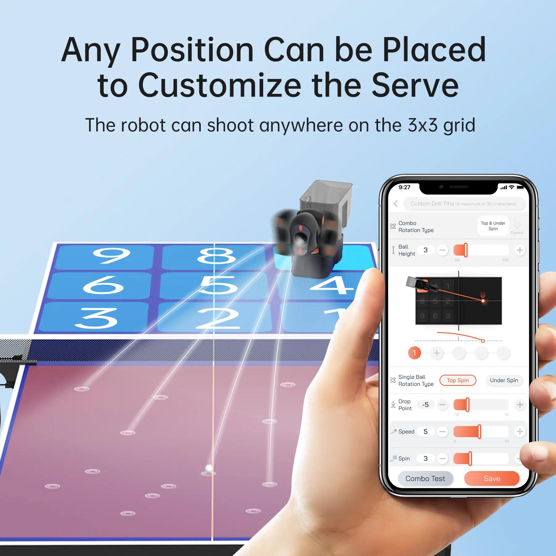 PONGBOT Nova S Pro – intelligenter tragbarer Tischtennis-Roboter 6/10