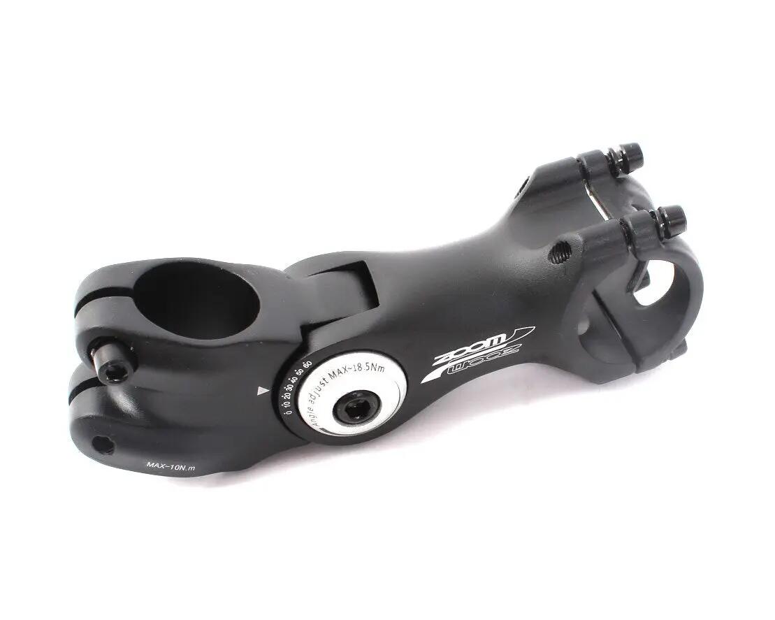 Potence VTT Ahead 1 1/8 pouces, serrage 25,4 mm, réglable à 60 degrés, 105 mm 3/5