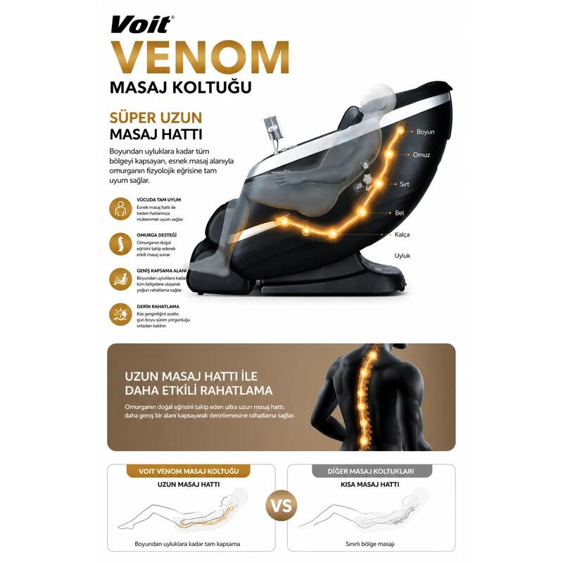 VENOM MASAJ KOLTUĞU