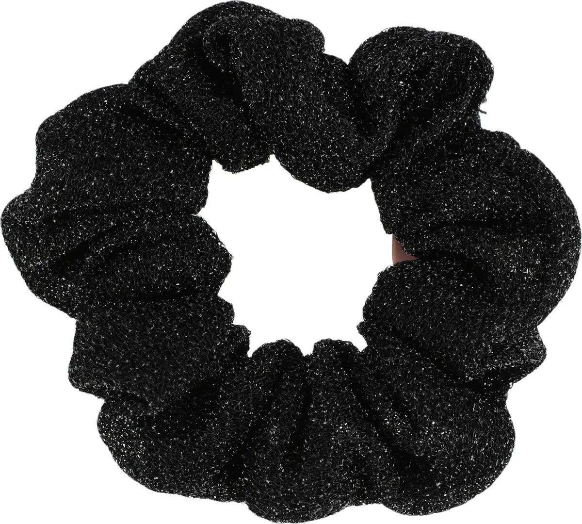 athlecia Rabia Glitter Scrunchie – Acessório preto com brilho – 1001 Black 3/4