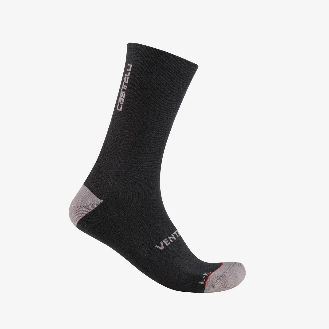 Sosete Castelli Venti Soft Merino Negre S/M 35-39