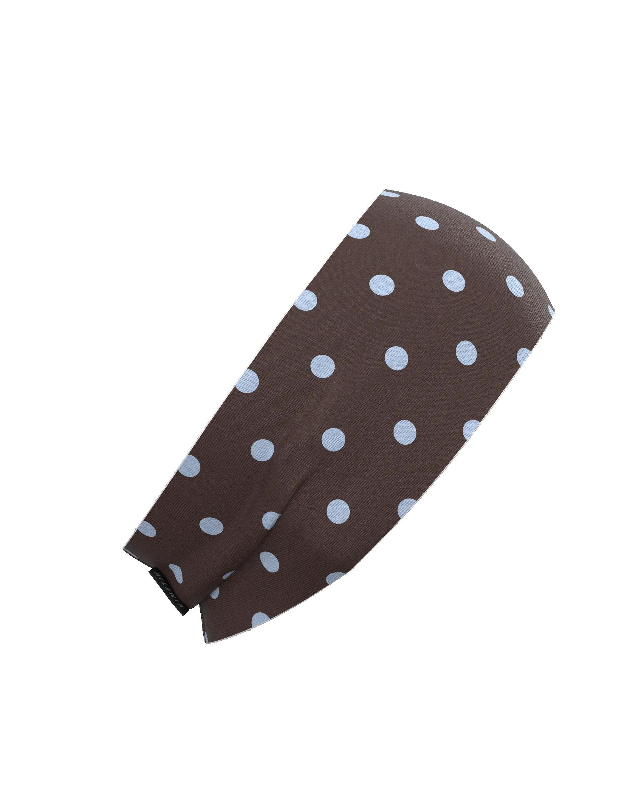 HEADBAND RETRO DOTY CHOCOLATE BLUEBERRY 7/7