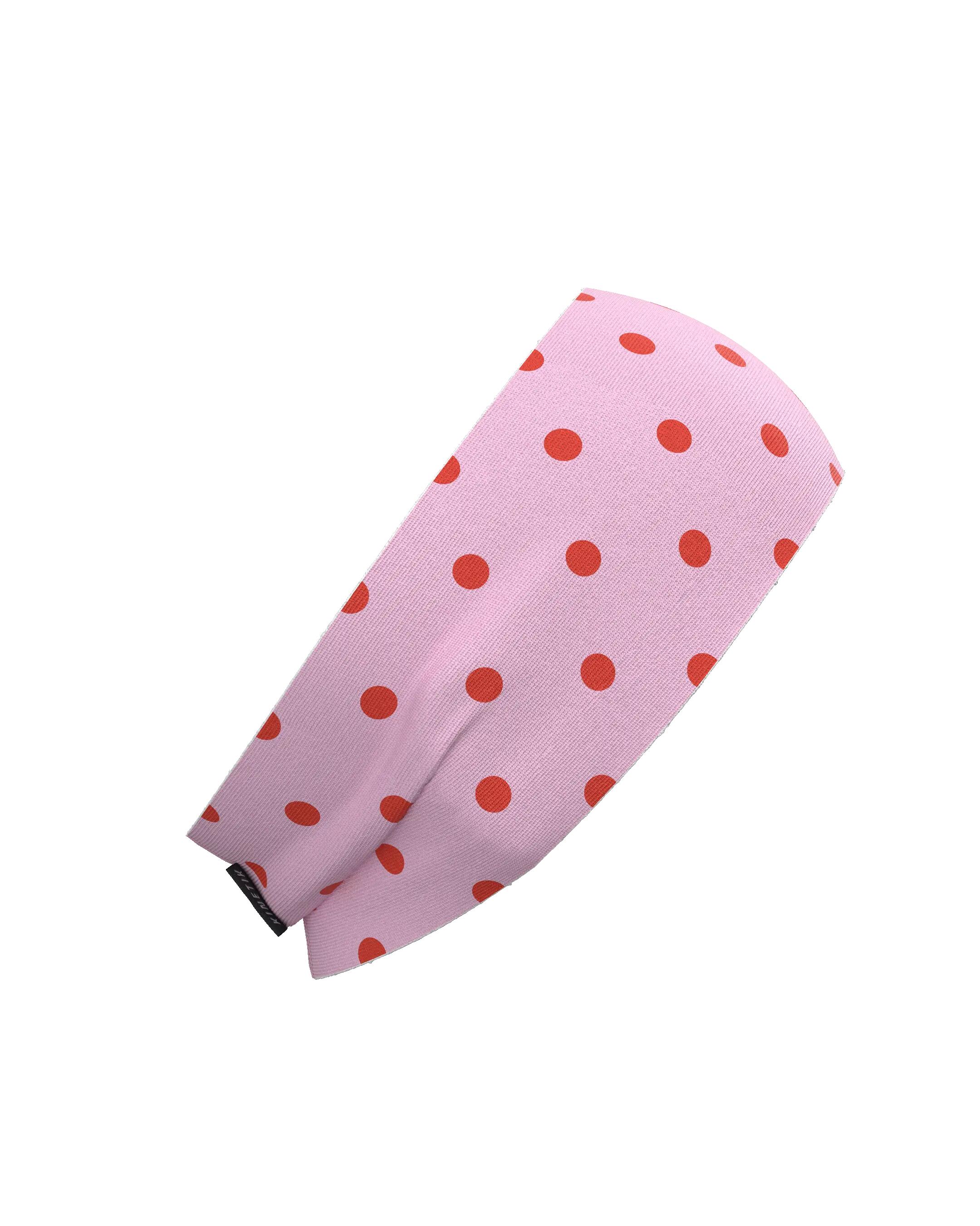 HEADBAND RETRO DOTY CORAL ROSE 7/7