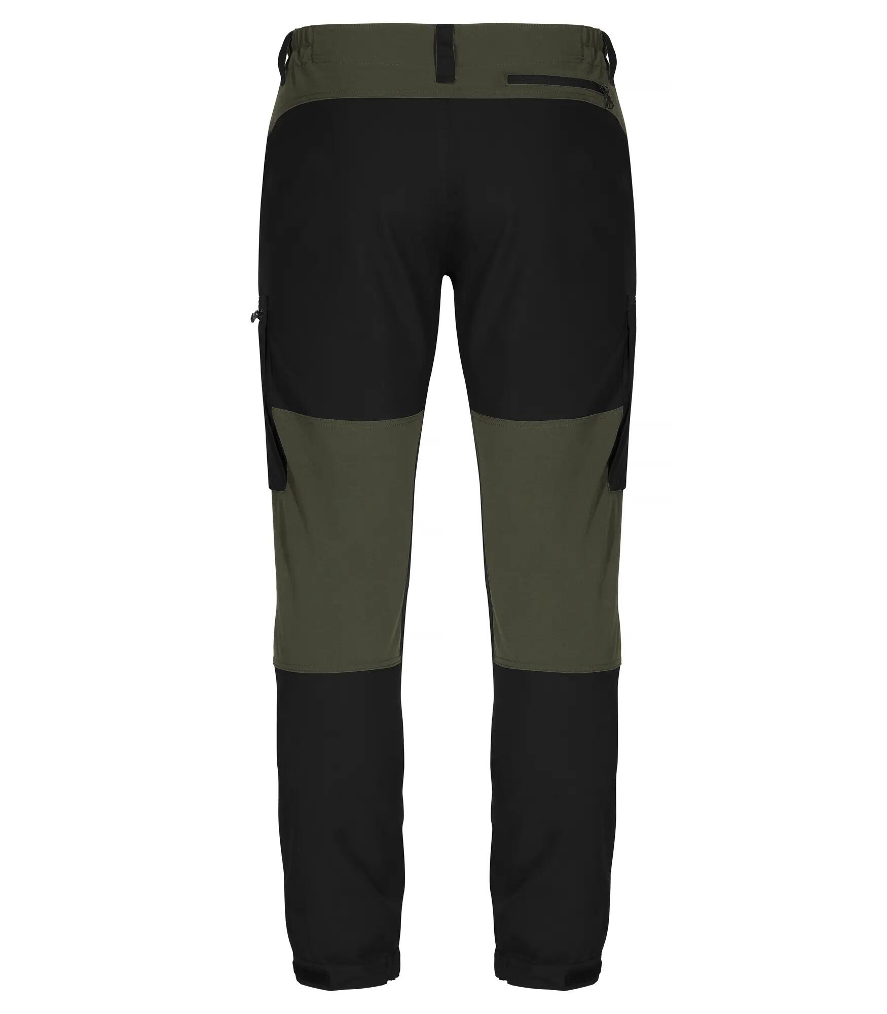 clique Kenai calças trekking stretch resistentes ao vento/água – Fog green 2/4