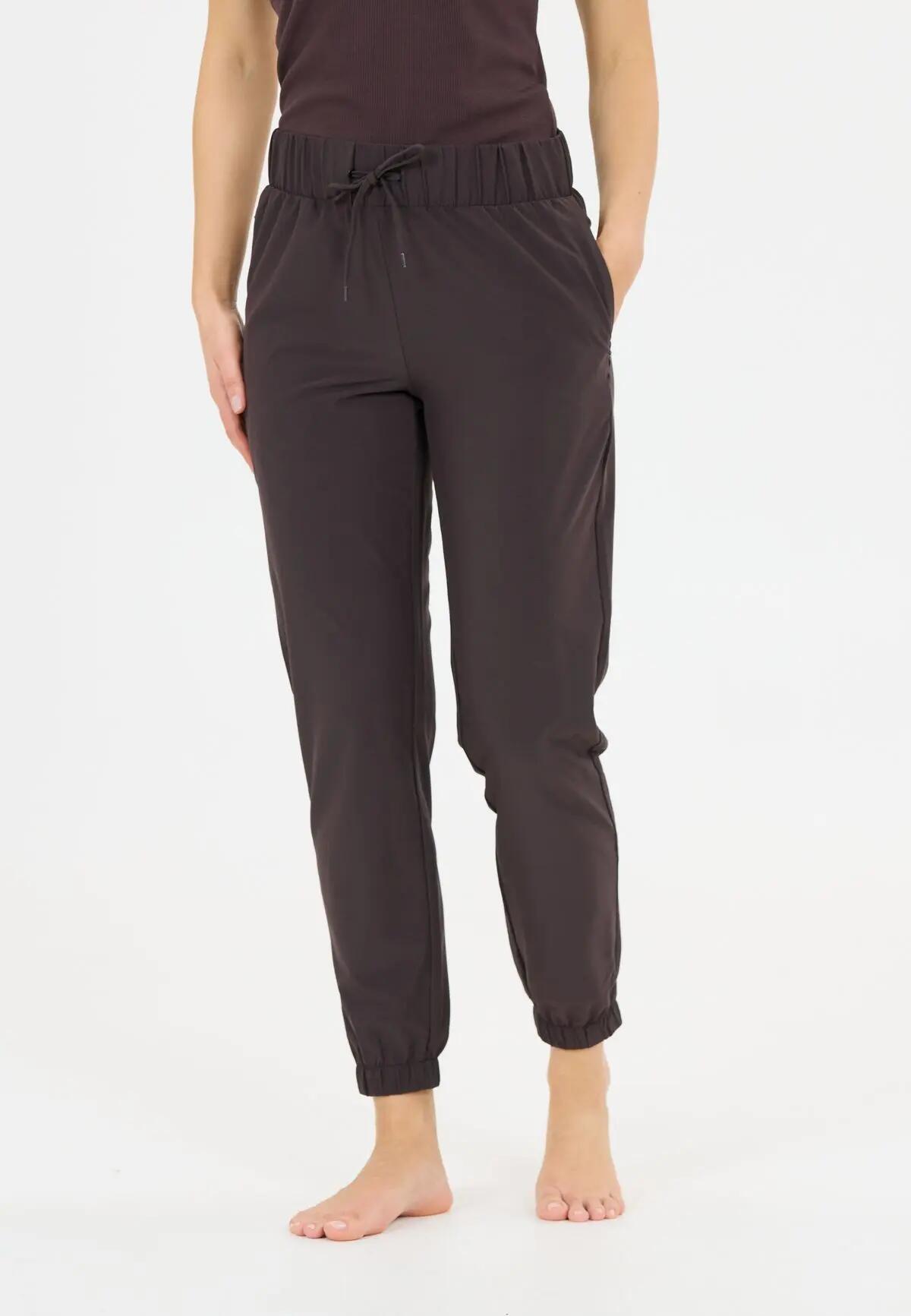 athlecia Austberg V2 Trainingsbroek Dames — rekbare stof – 1294 Chocolate Torte 1/7