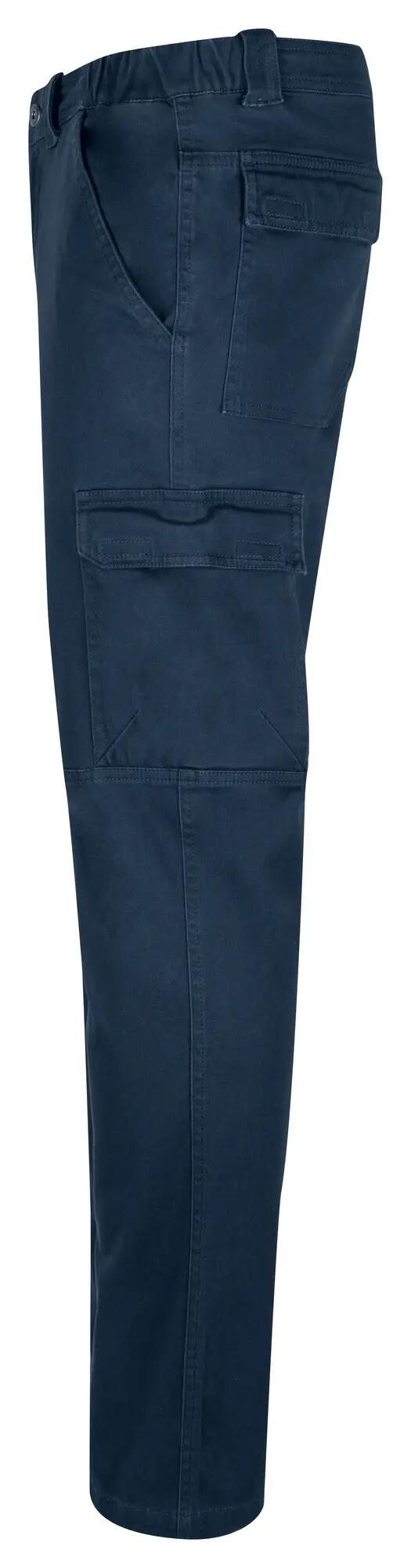 clique Cargo Pocket Stretch — calças cargo direitas, elásticas – dark navy 3/4