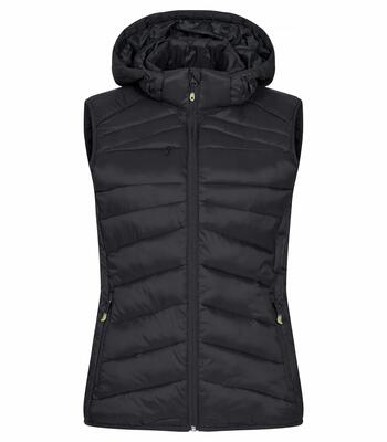 clique Idaho Vest Women - Gilet leggero imbottito riciclato – Black
