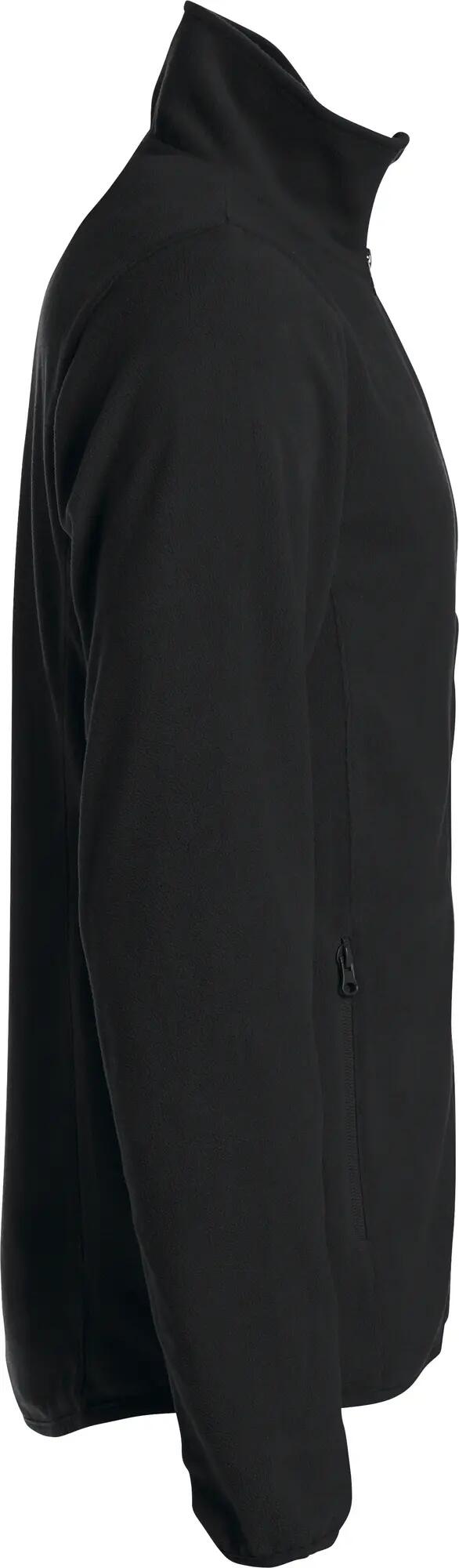 clique Basic Micro Fleece Jacket – 100% Polyester, antipilling – black 4/4