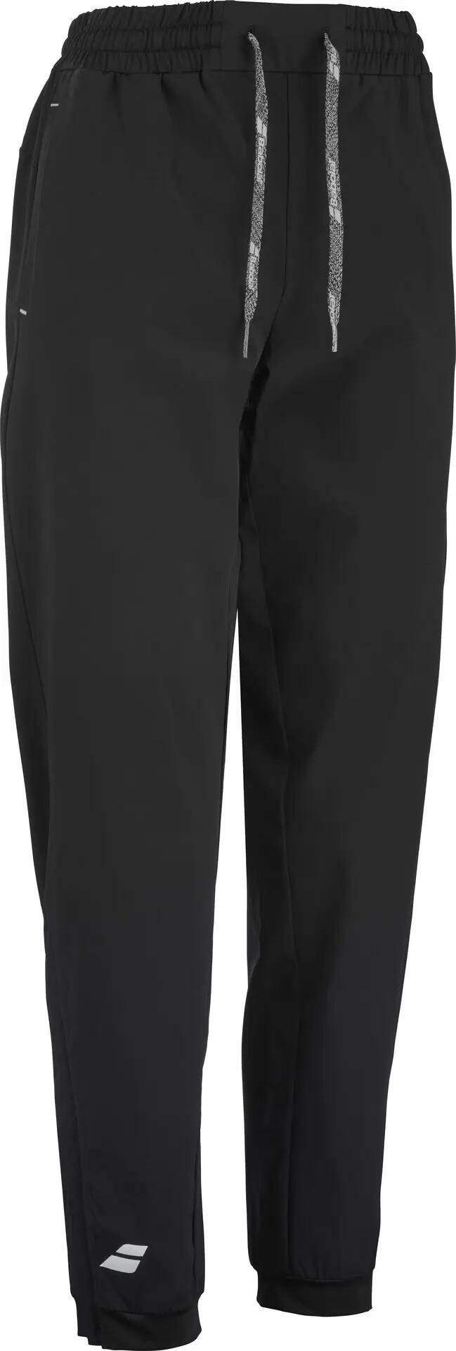 babolat PLAY PANT WOMEN calças mulher em jersey elástico – 2000 Black/Black 4/7