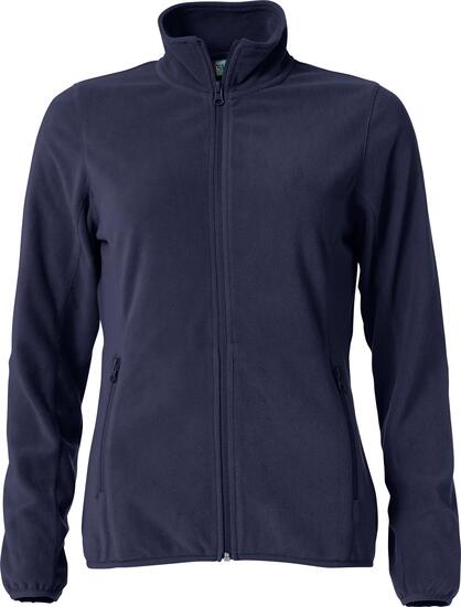 clique Basic Micro Fleece Jacke Damen – 100% Polyester, antipilling – dark