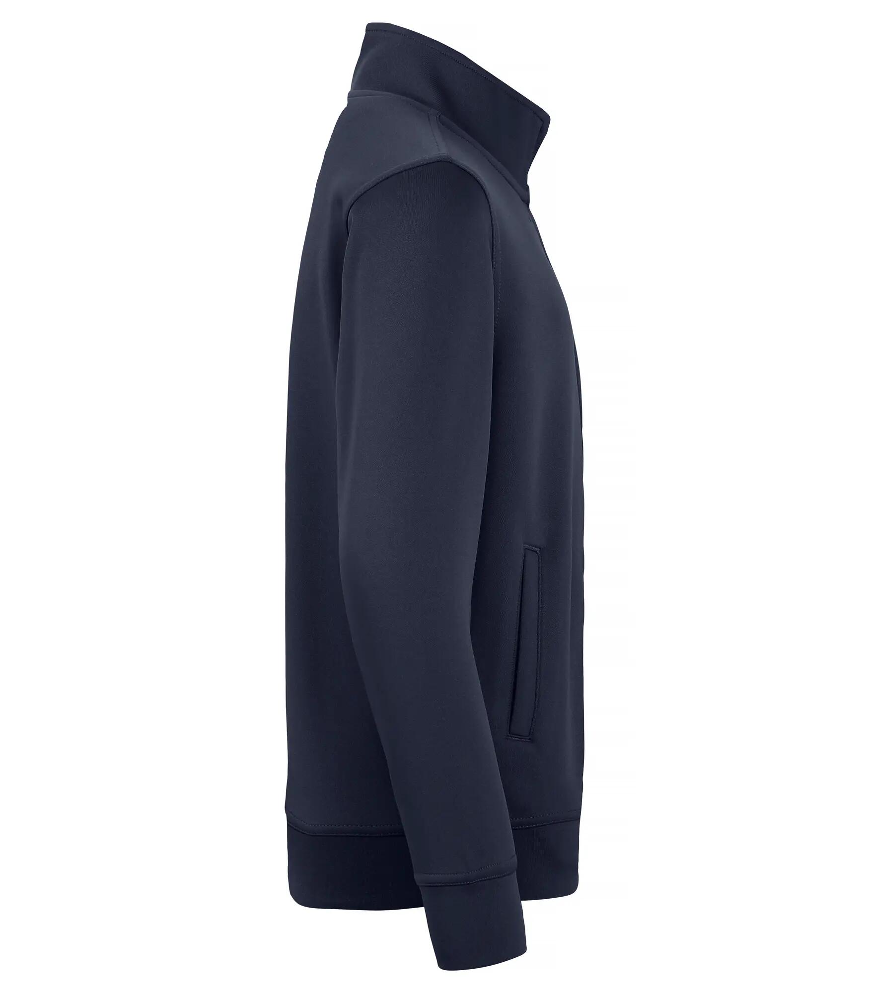 clique Basic Active Cardigan Junior em 100% spun dyed poliéster – Dark Navy 4/4