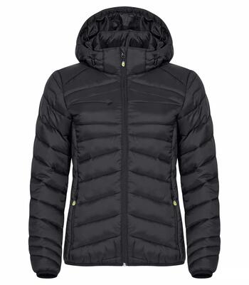 clique Idaho Women Giacca donna leggera calda in poliammide riciclato – Black
