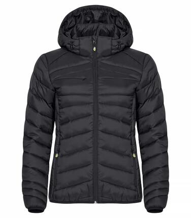 clique Veste Idaho Women – chaude et légère, 100% polyamide recyclé – Black