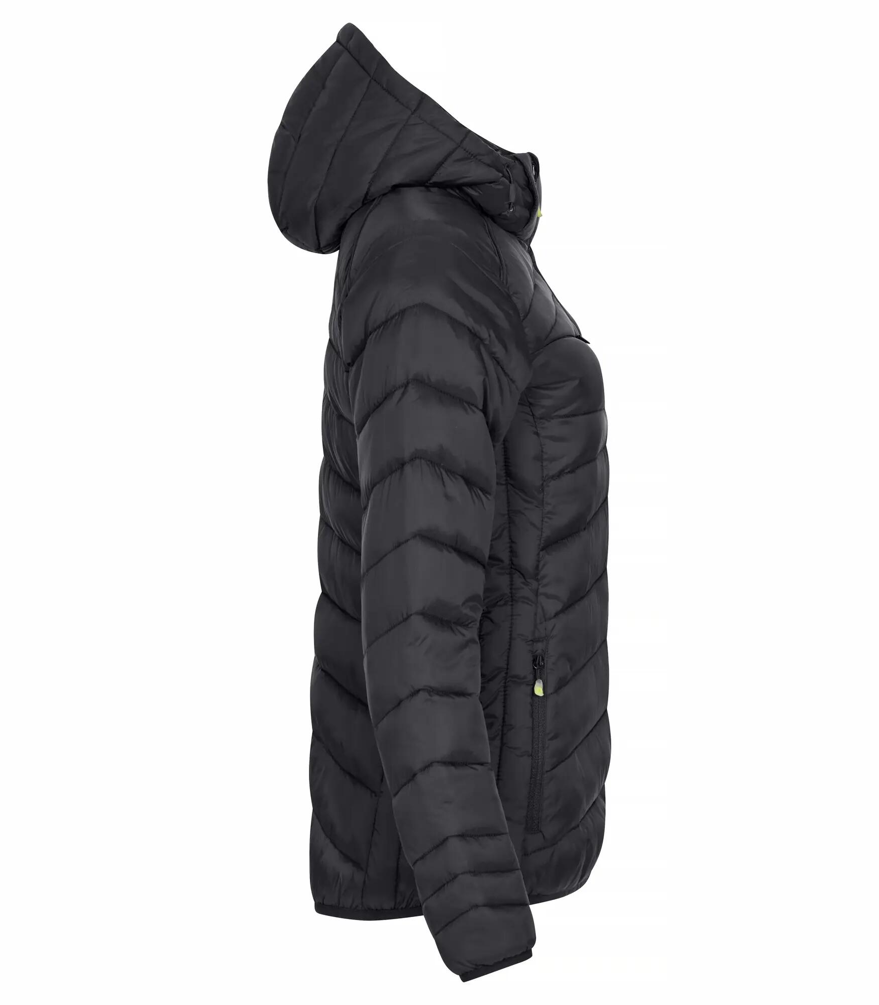 clique Chaqueta Idaho Women - cálida y ligera, 100% poliamida reciclada – Black 4/4