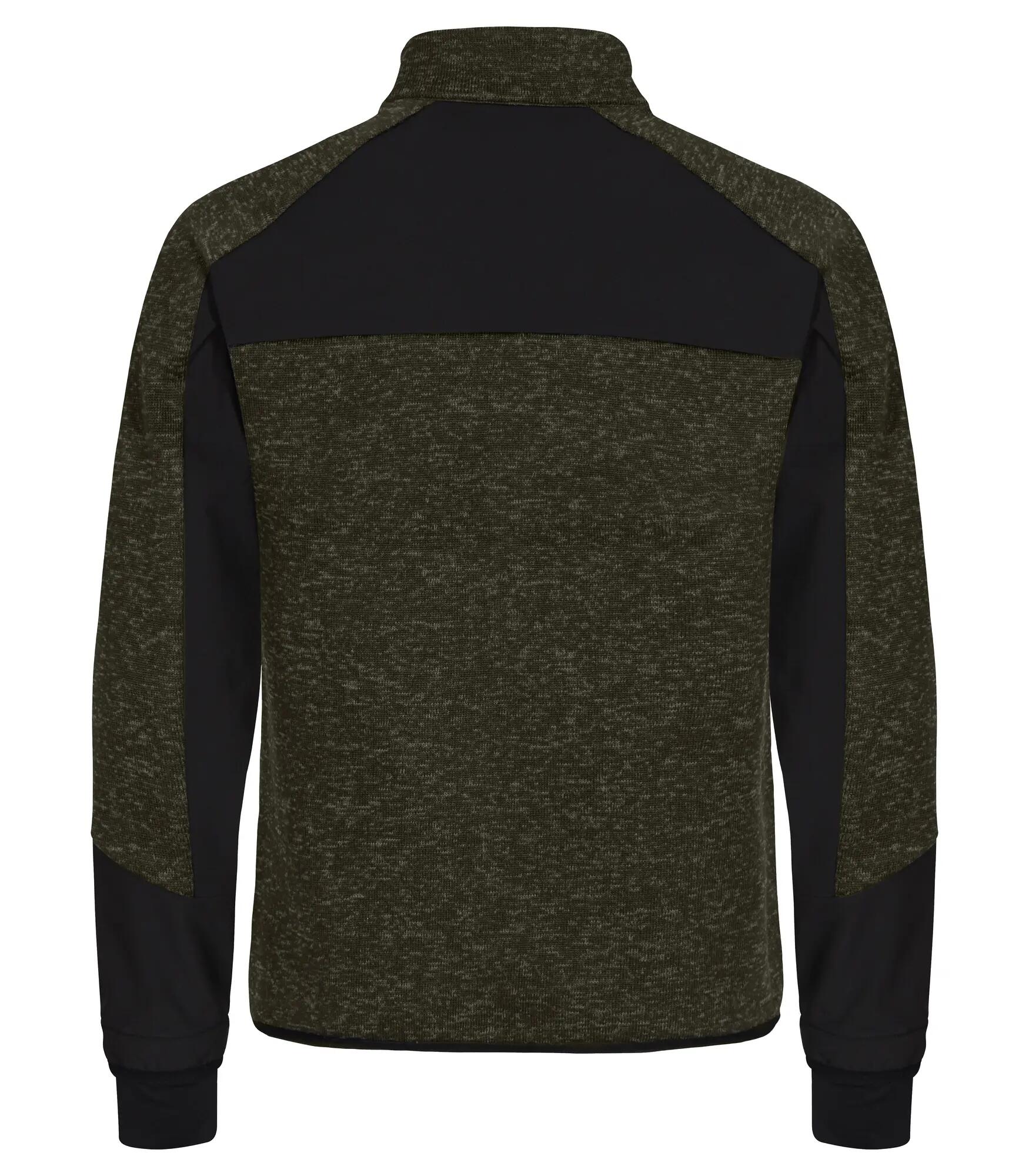 clique Haines Fleecejacke mit Softshell-Einsätzen - Warm – Fog green 2/5