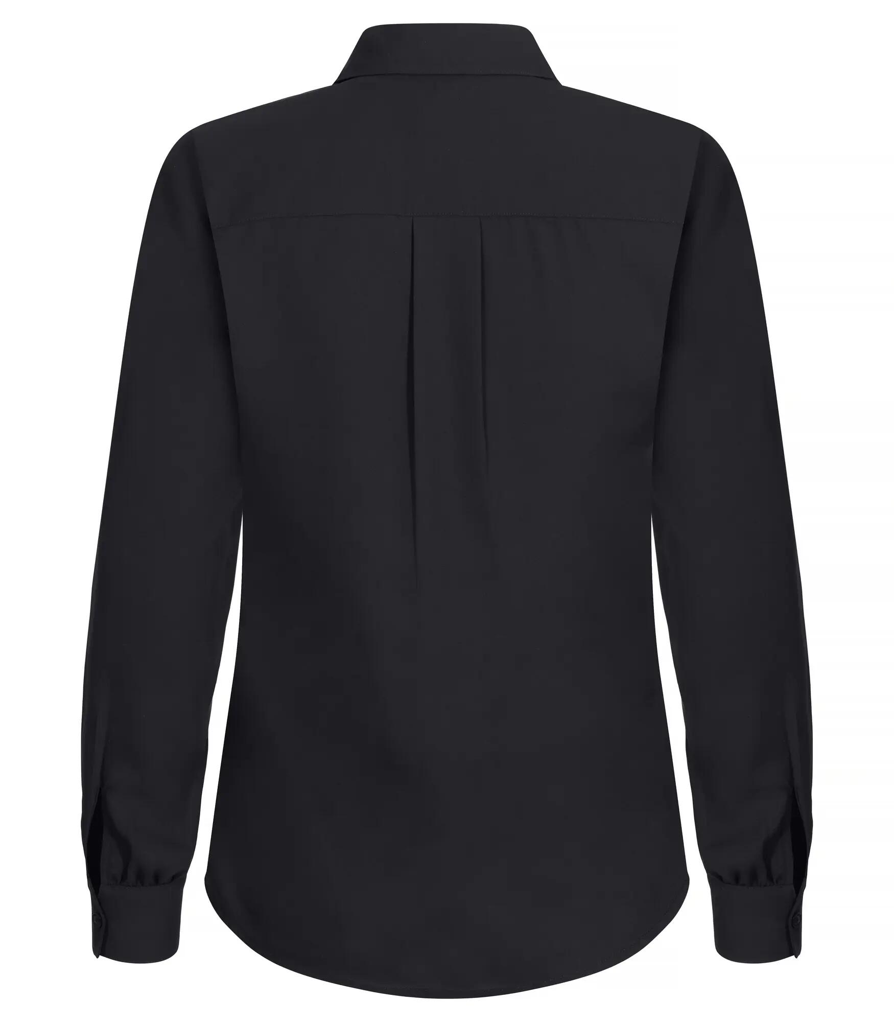 clique damesblouse Libby van polyester zwart – licht en semi-transparant – Black 2/4