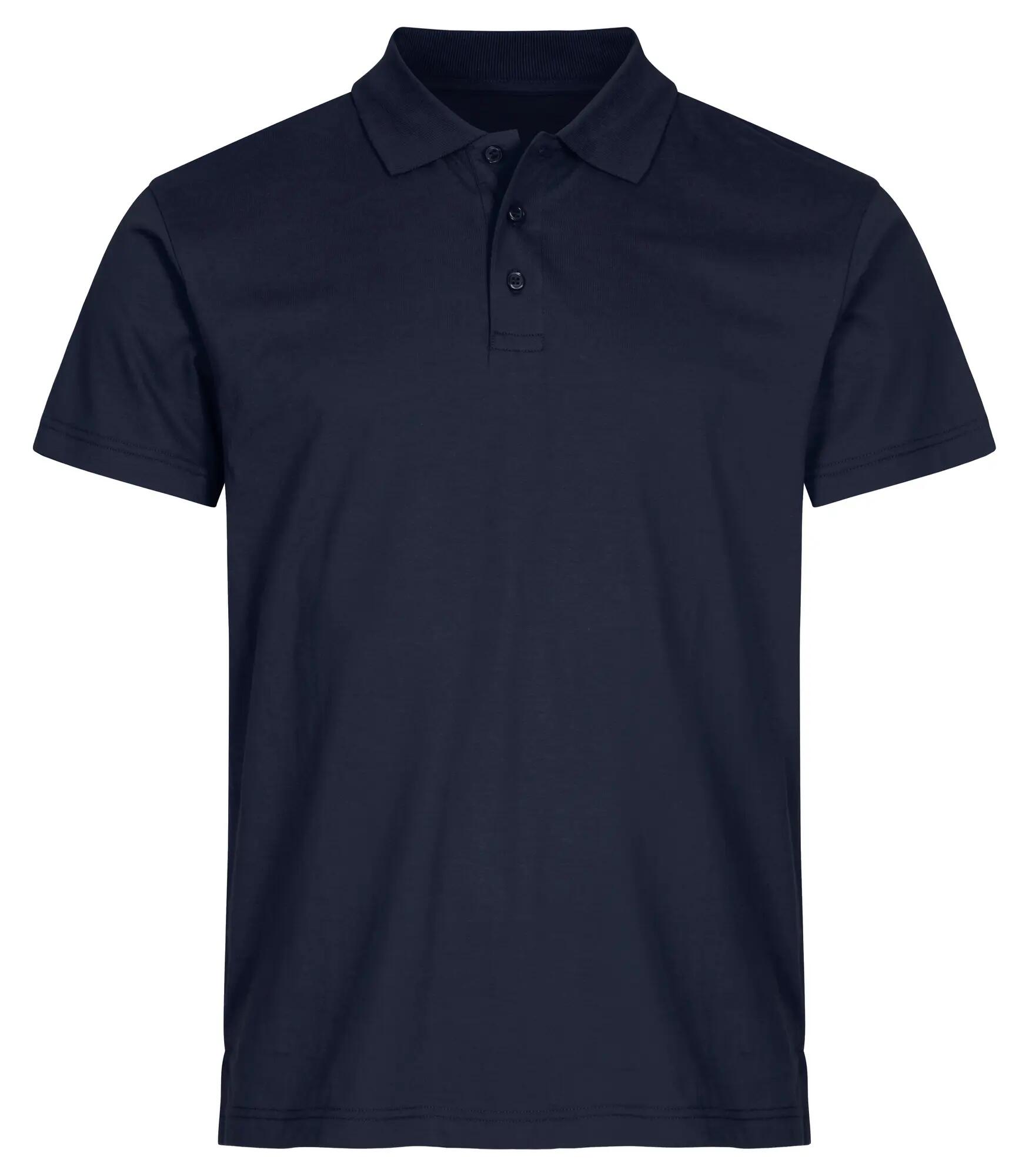 clique Single Jersey Polo – Dark Navy 1/4