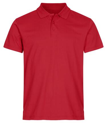clique Polo Single Jersey en coton, maille jersey – Red