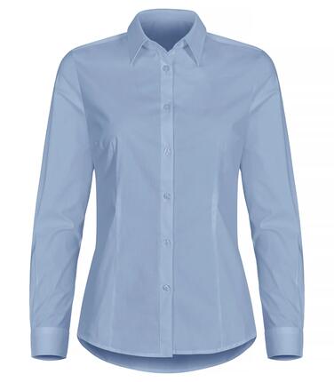 clique Chemise Stretch manches longues Femme - Coupe régulière, coton