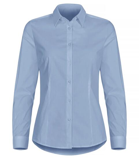 clique Chemise Stretch manches longues Femme - Coupe régulière, coton