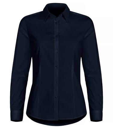 clique Stretch-Hemd Langarm Damen - Regular Fit – Dark Marineblau