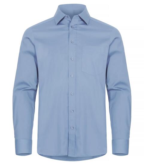 clique Stretch-Hemd Langarm aus Baumwollmischung – Light Blue