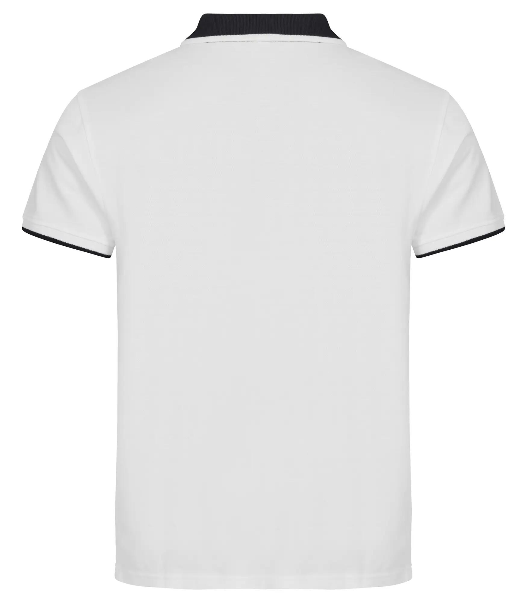 clique Polo Conrad unissexo 100% algodão com contraste – White 2/4