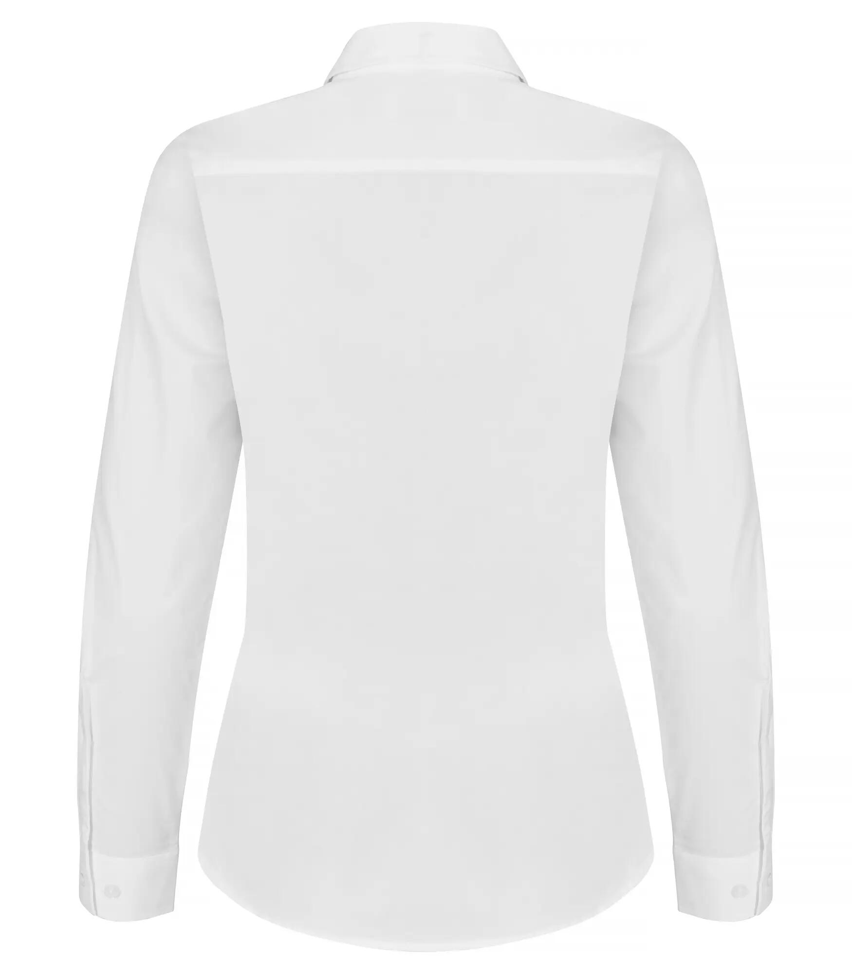 clique Stretch Shirt L/S Women - Stretch-Hemd Langarm, Weiß – White 2/4