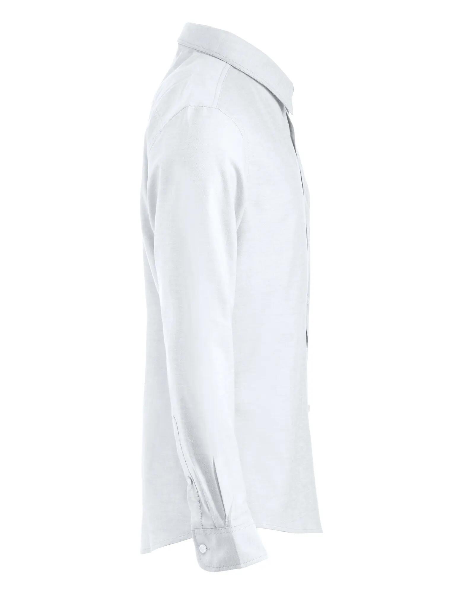 clique Oxford camisa Oxford de manga comprida 100% algodão easy care – white 4/4