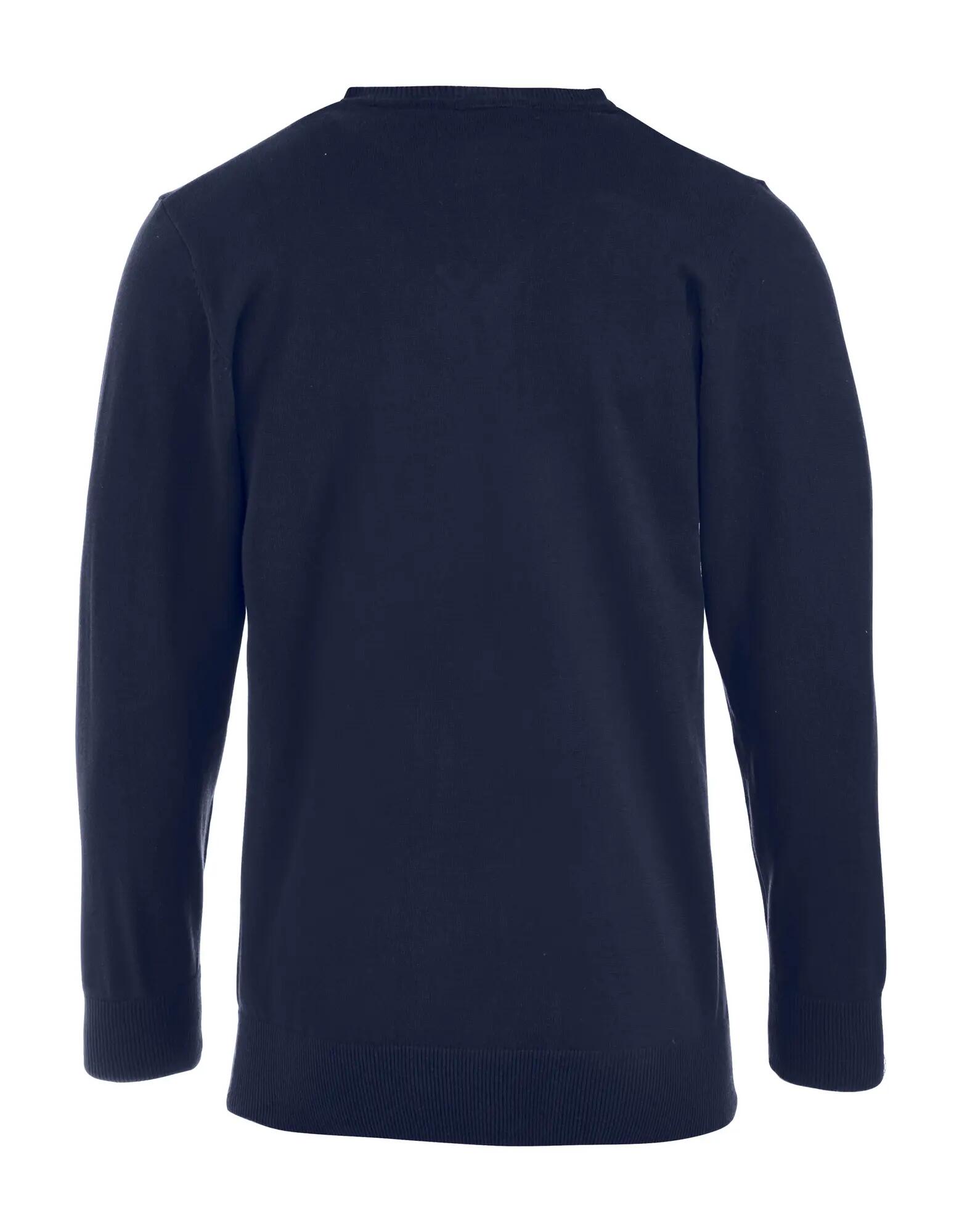 clique Suéter Aston decote em V 100% algodão 12 gauge – dark navy 3/4