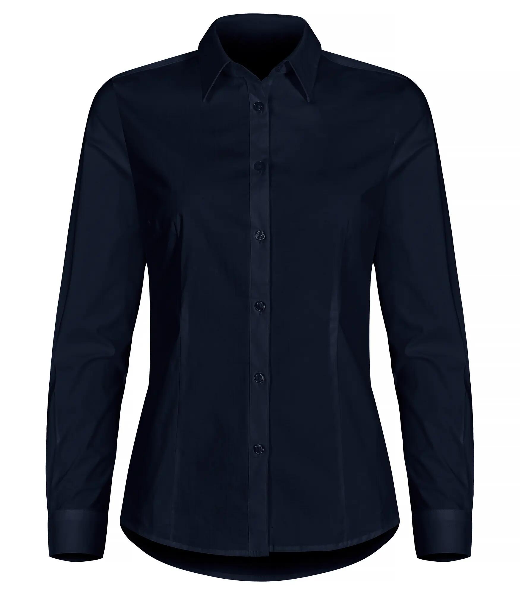 clique Chemise Stretch manches longues Femme - Coupe régulière – Dark Navy 1/4