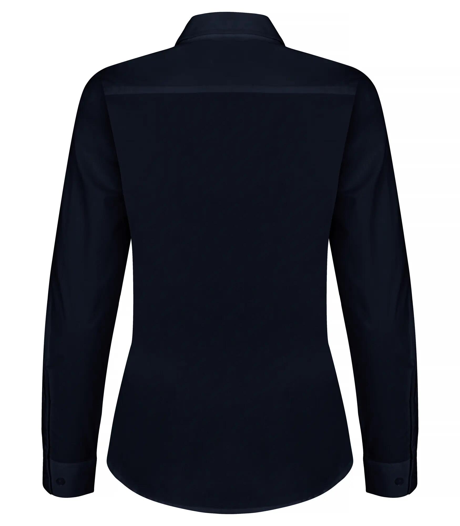 clique Chemise Stretch manches longues Femme - Coupe régulière – Dark Navy 3/4