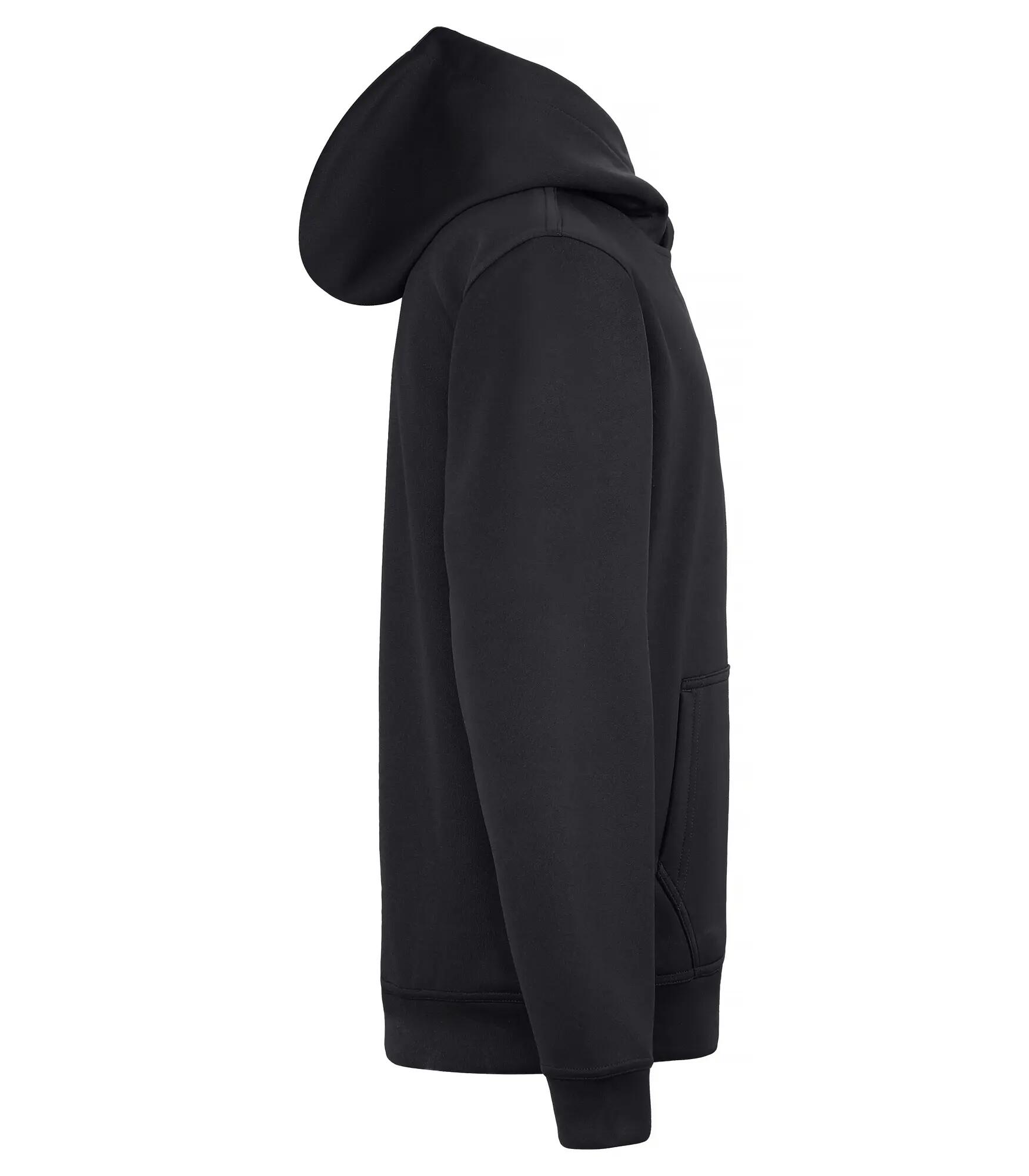 clique Basic Active Hoody Junior em poliéster spun dyed – Black 4/4