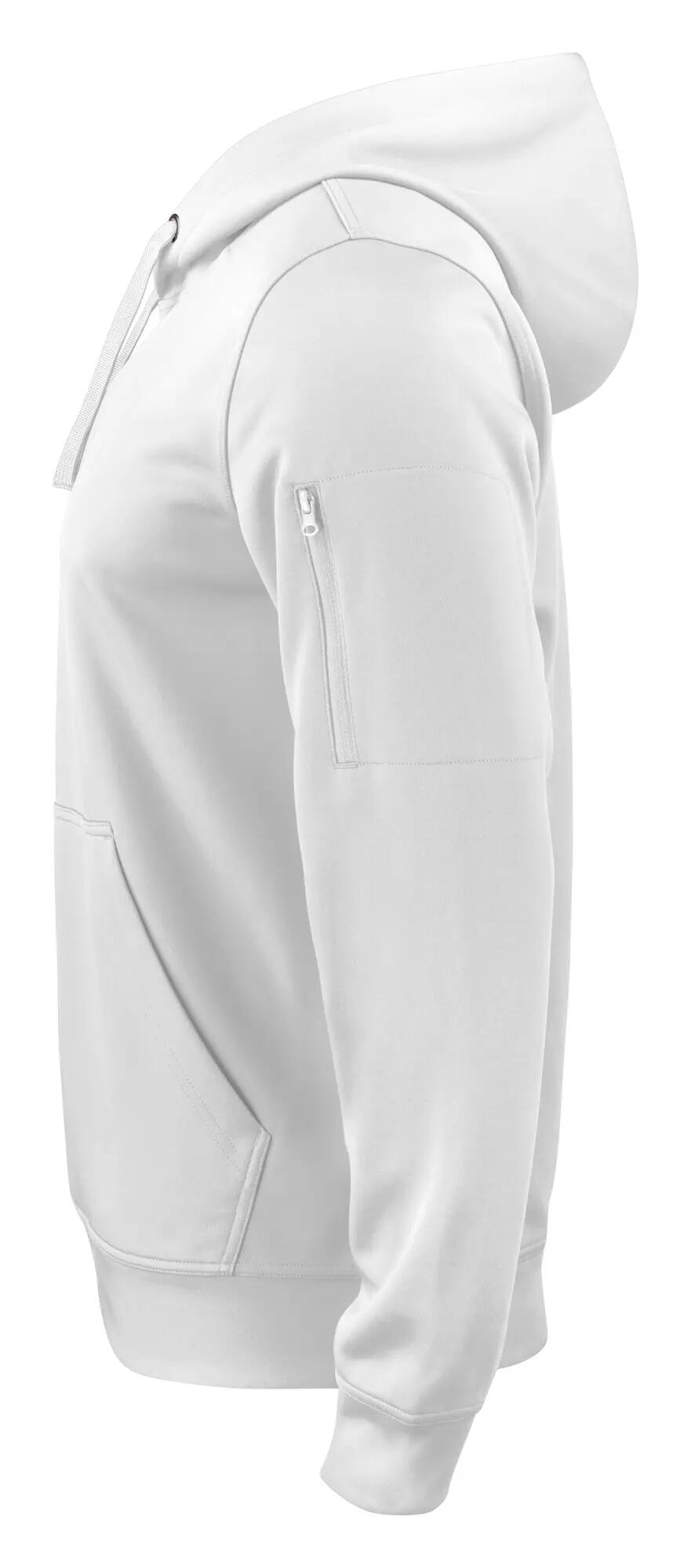 clique Basic Active Hoody – White 3/4