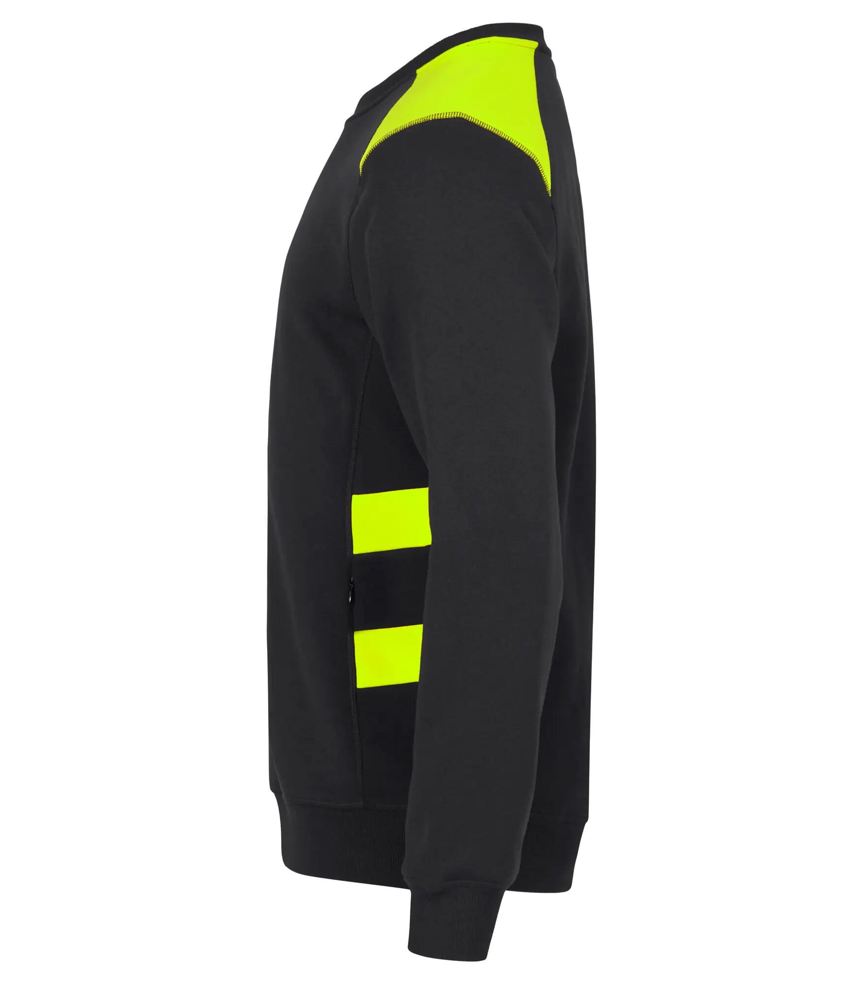 clique Ambition Roundneck sweatshirt unissexo alta visibilidade – Visib Yellow 3/4