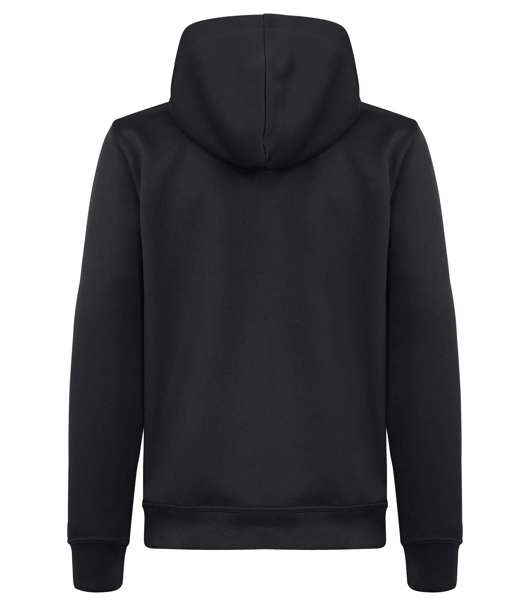 clique Basic Active Hoody Junior em poliéster spun dyed – Black 2/4