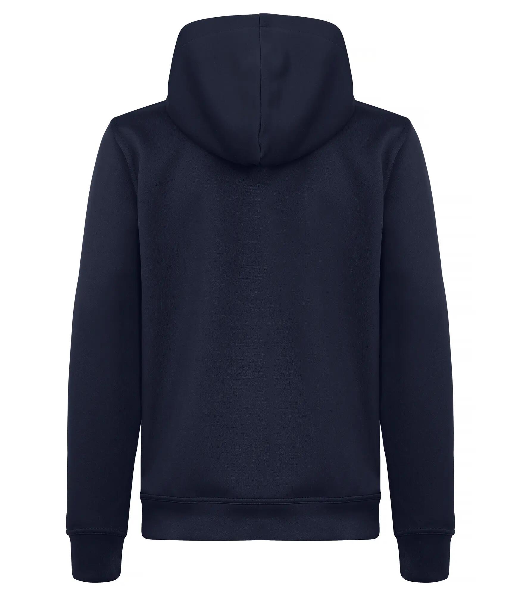 clique Basic Active Hoody Junior – 100% spun dyed poliester, Dark Navy 2/4