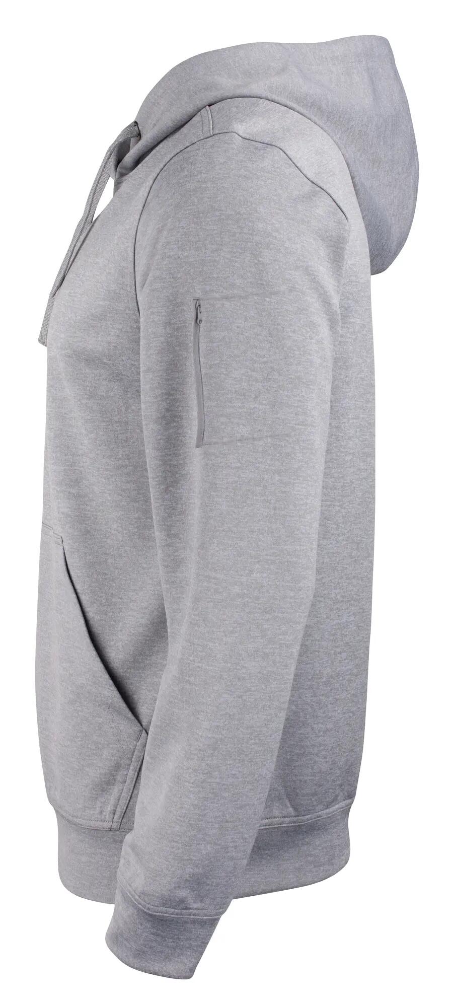 clique Basic Active Hoody em poliéster – grey melange 3/4