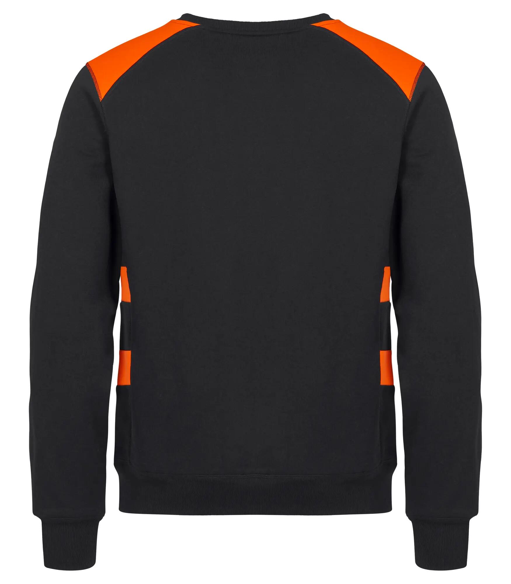 clique Ambition Roundneck Unisex-Sweatshirt hohe Sichtbarkeit – Visib Orange 2/4