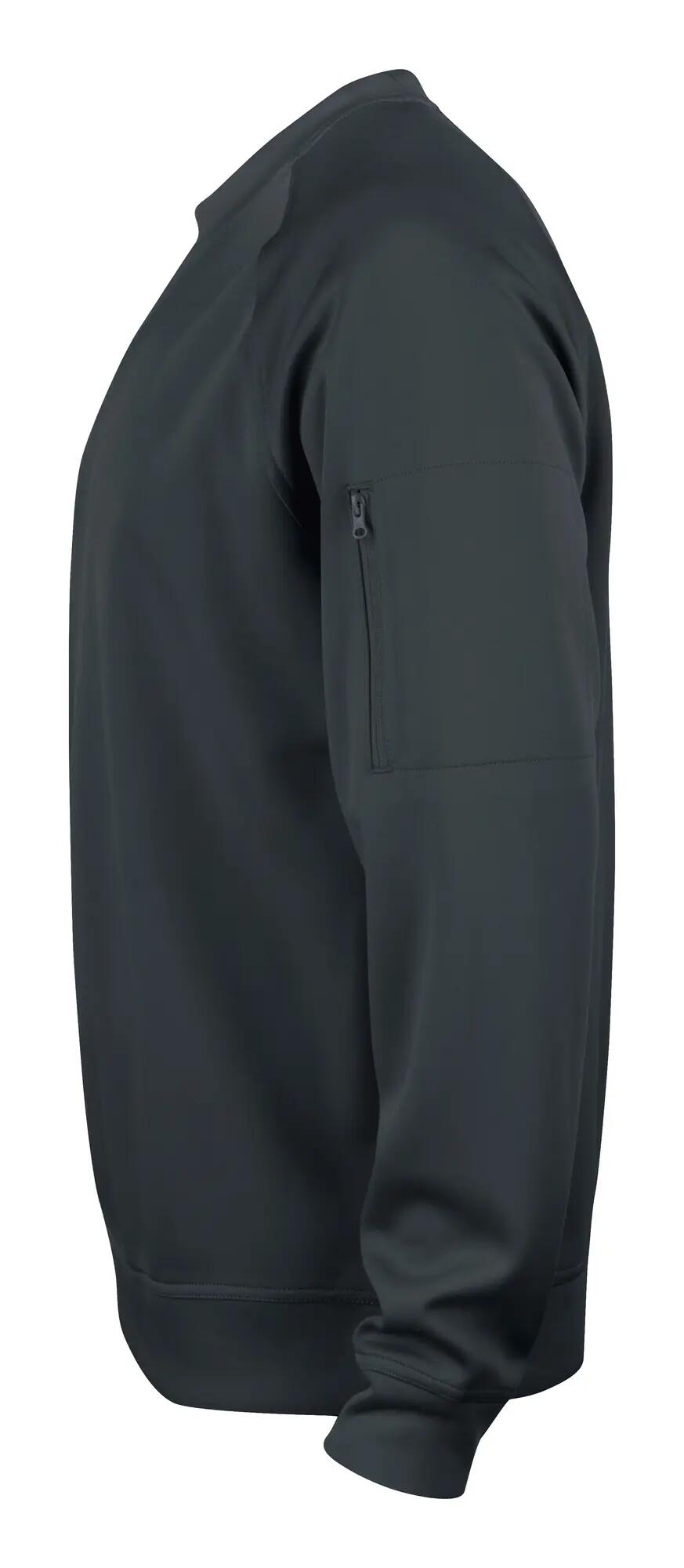 clique Basic Active Roundneck – black 3/4