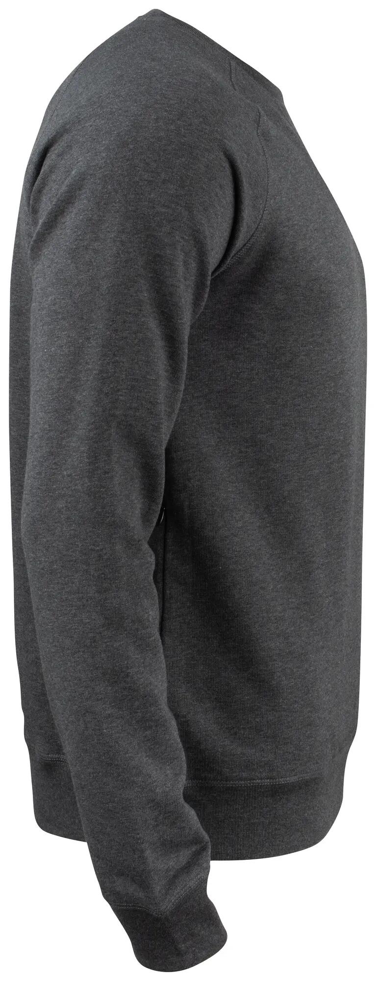 clique Premium OC Roundneck — sweatshirt crew em algodão orgânico – anthracite 4/4